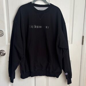 CHAMPION Black Volkswagen graphic heavy cotton knit sweatshirt size XXL